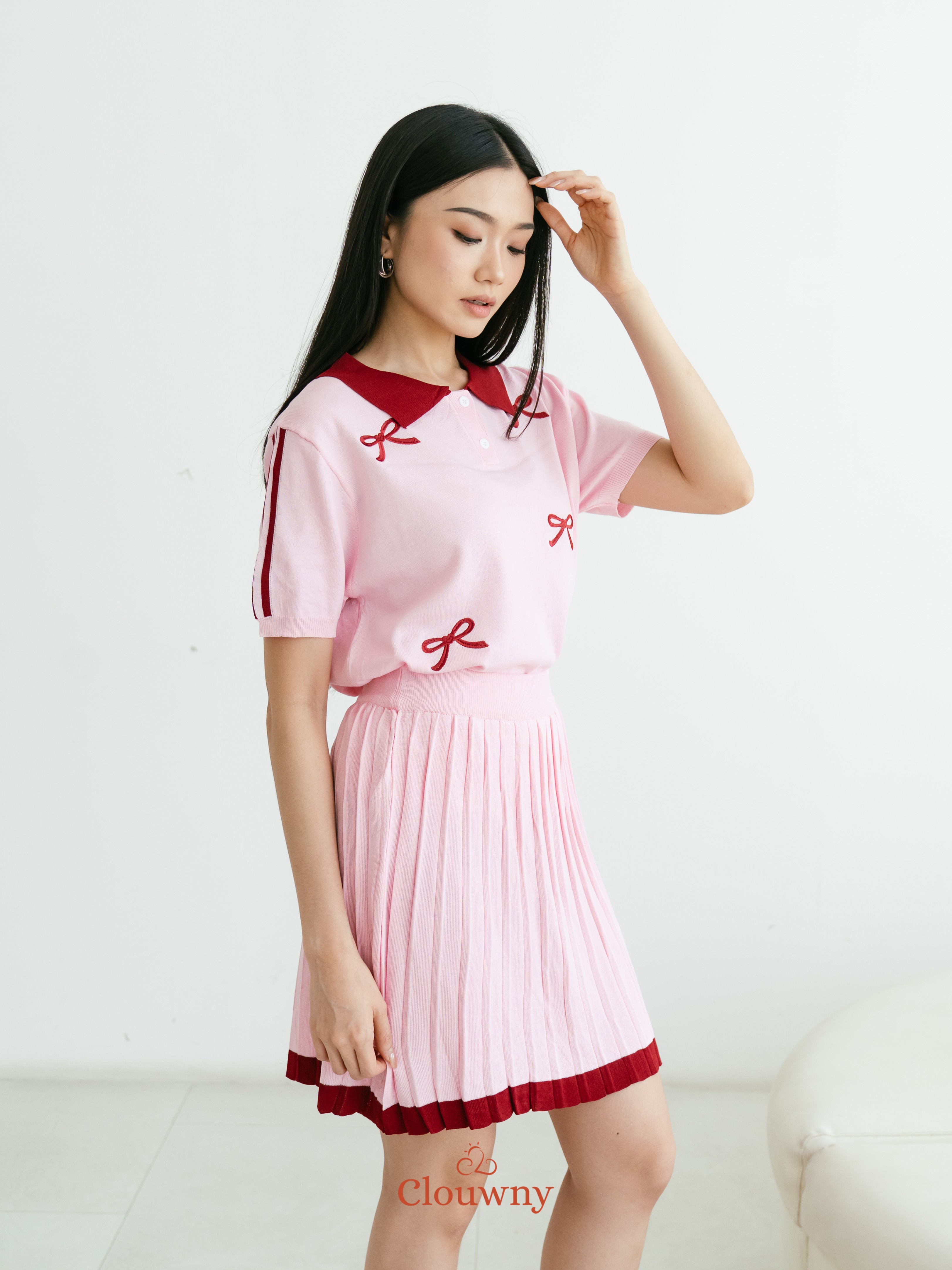 Thea Ribbon Set - Pink